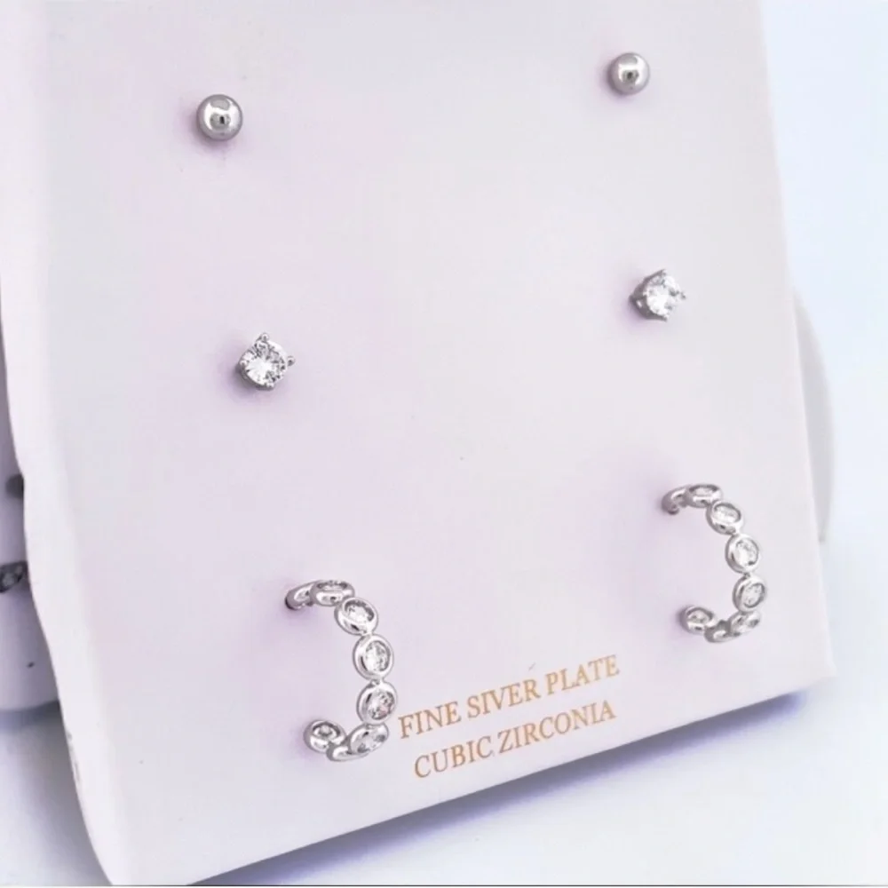 Christian Siriano Boxed Earrings Set with Three Pairs of Earrings